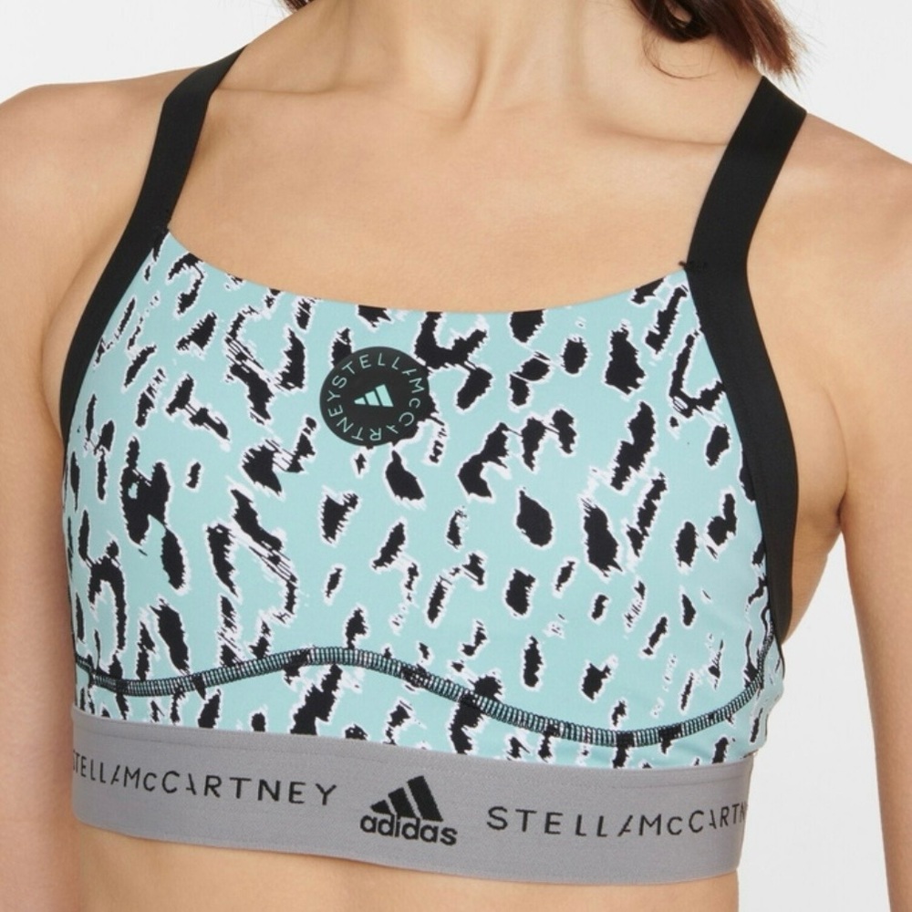 Adidas x Stella McCartney Aqua-Green 'Truepurpose' Sports Bra XL - Picture 3 of 8